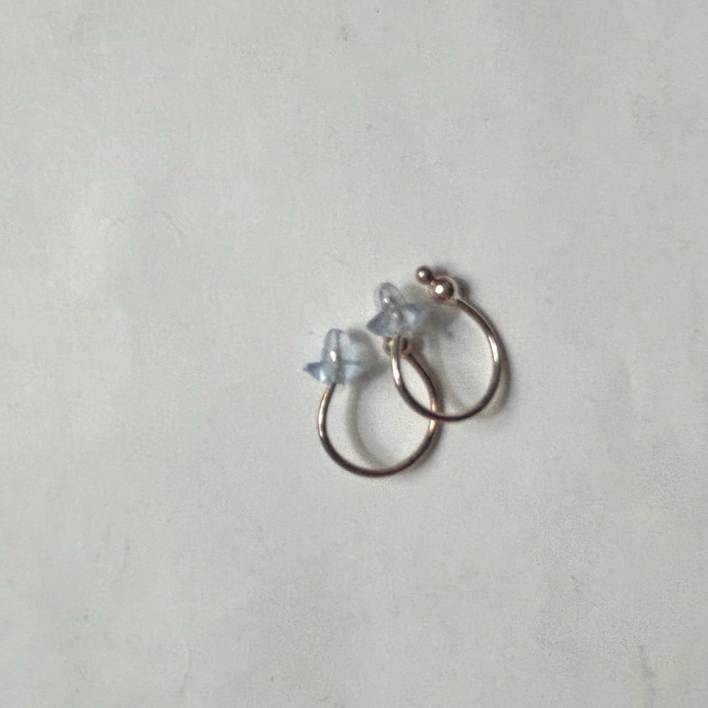 Small gold hoop earrings